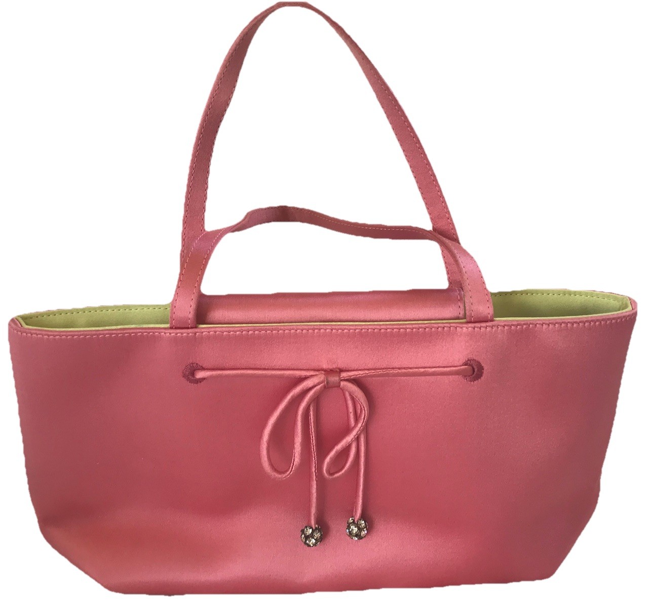 Authentic, Rare, Vintage Kate Spade Spring/Summer Dress Purse Pink/Light Green