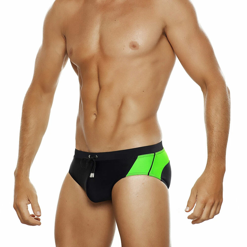 Men’s Racing Stripes Beach Resorts | Swim Briefs | Cruise | Vacation | Swimsuit