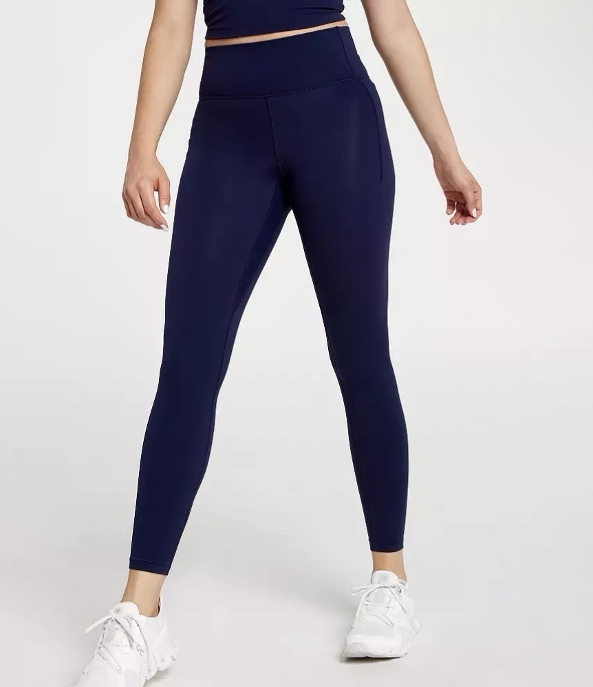 CALIA Inspire High Rise 7/8 Leggings Pockets Blue or Gray XXS XS S $98 NWT