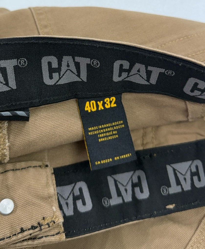 CAT Men’s Straight Fit Flex Waist Utility Pant, Tan, Size 40X32