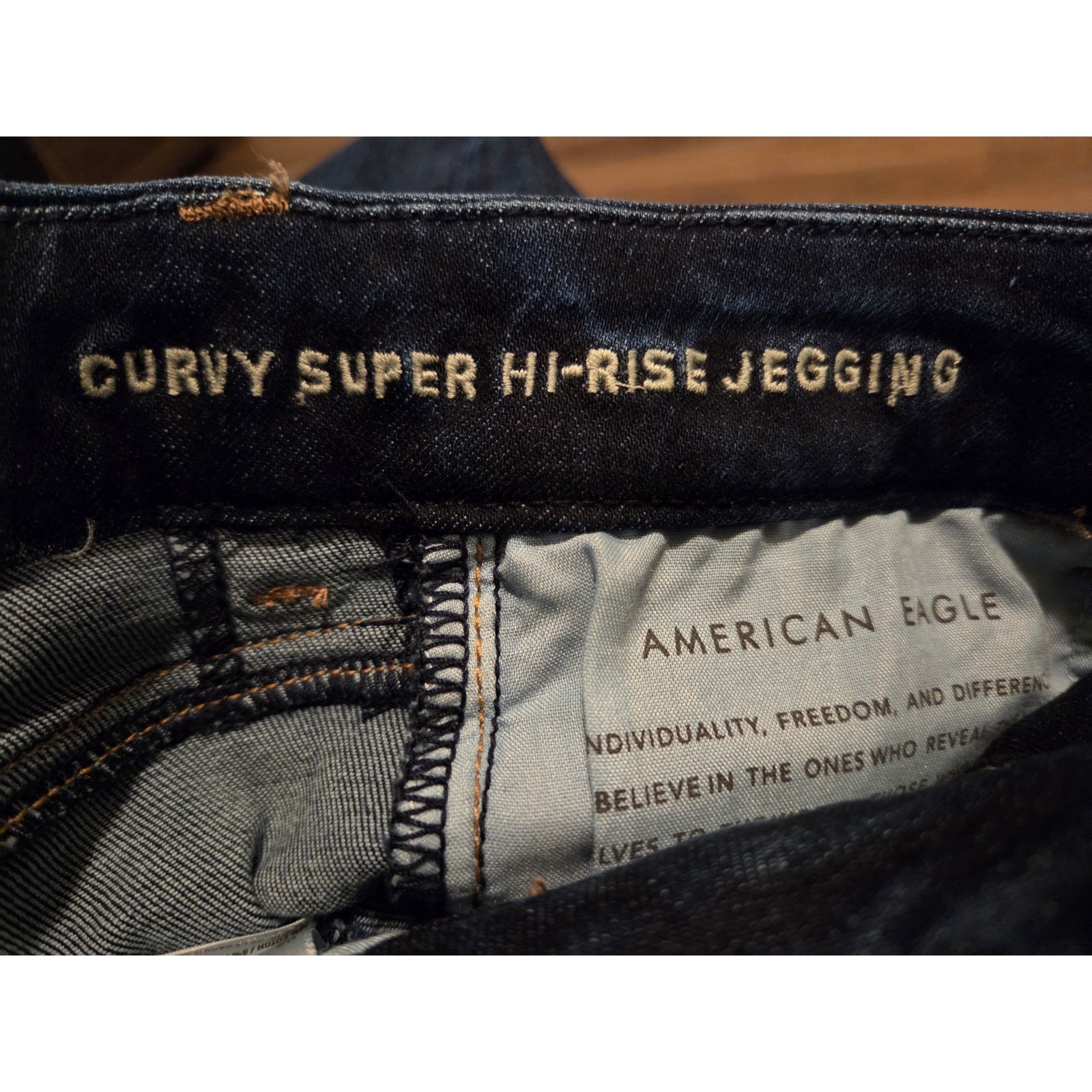American Eagle Curvy Super Hi-Rise Jegging Dark Wash Skinny Women’s Stretch