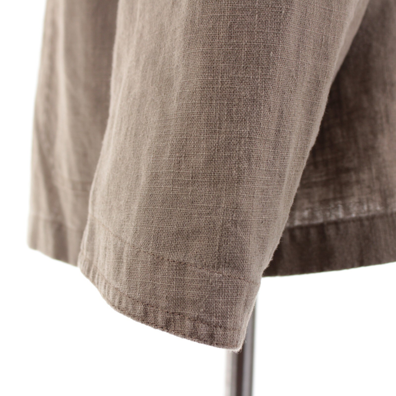 Waterville NWT 100% Linen Overshirt Size 58 (3XL US) Barret In Solid Brown