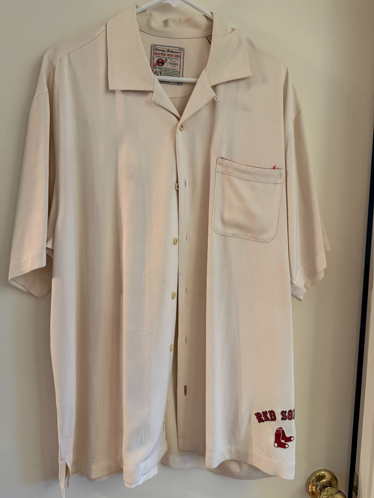 Tommy Bahama Boston Red Sox 2010 Limited #397/1000 100% Silk Camp Shirt L