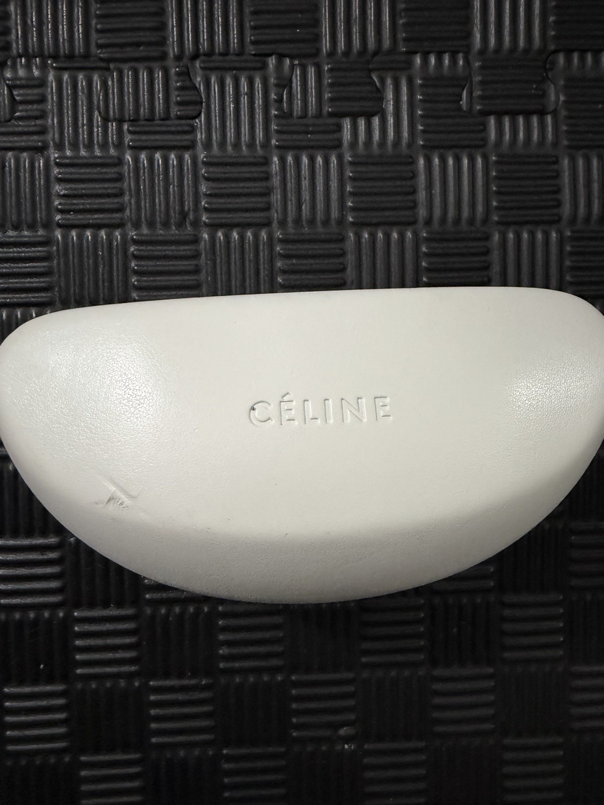 CELINE SC 1441G Oval Sunglasses Black Frame Brown Gradient Lenses UV400