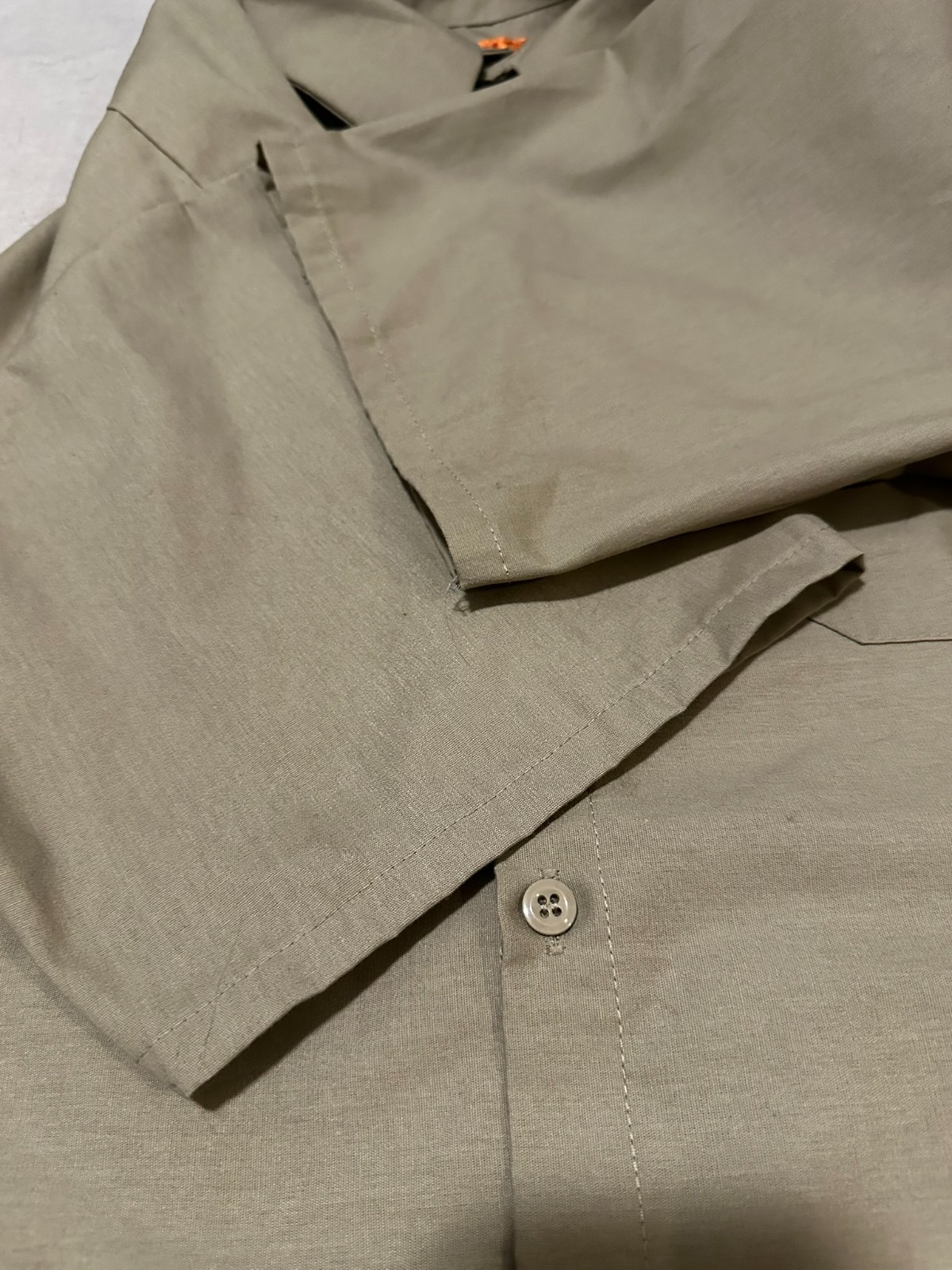 Brand New Red Kap, Khaki, Button Up, Short Sleeved Work Shirt, SP24KKO, XXL