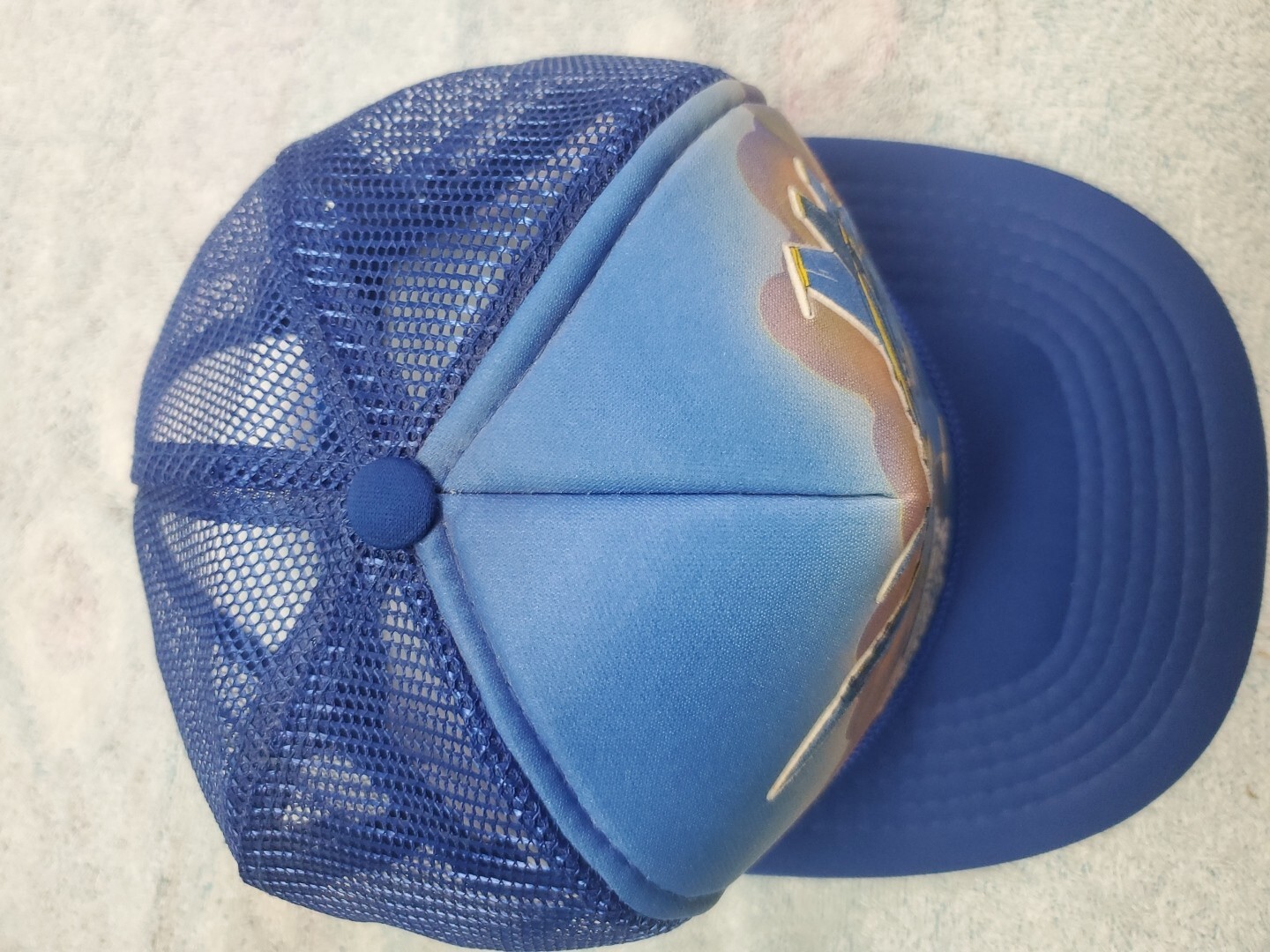 Vintage F-18 Hornet Blue Angels Snapback Trucker Hat w/ Rope
