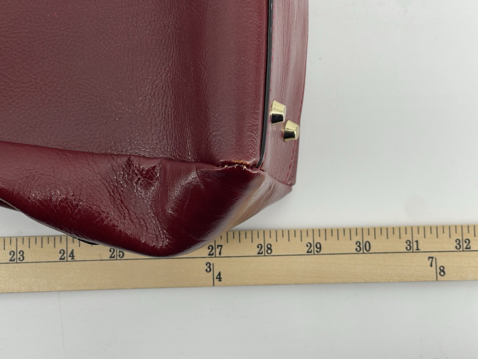 Divina Firenze Large Burgundy Red Leather Cross Body Shoulder Hand Bag Purse