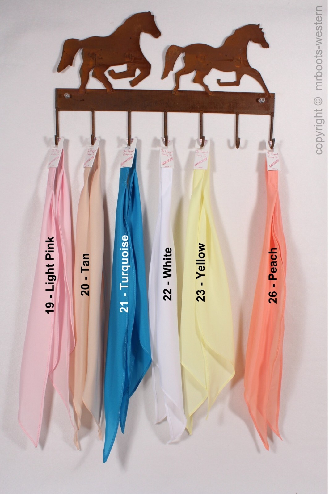 FA-1506 Western Scarf Tie – 36″ – Available in 27 Color Options