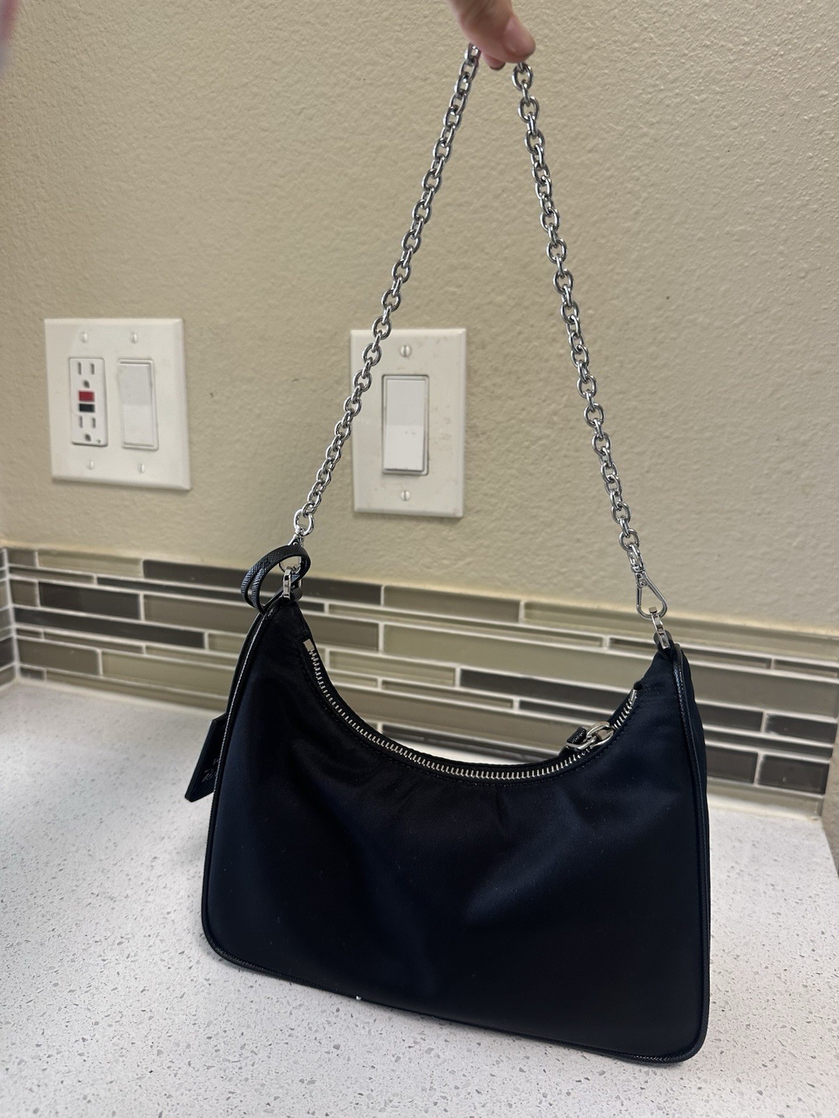 PRADA Re-Edition 2005 Shoulder Bag Black Nylon-brand New with Tag