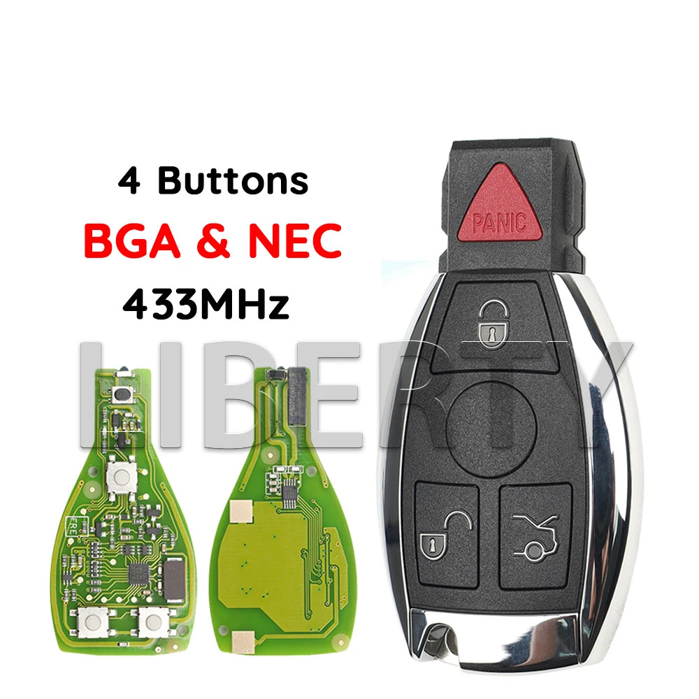 Liberty 315/433MHz NEC Chip BGA Style FBS3 System Car Remote Key For Mercedes