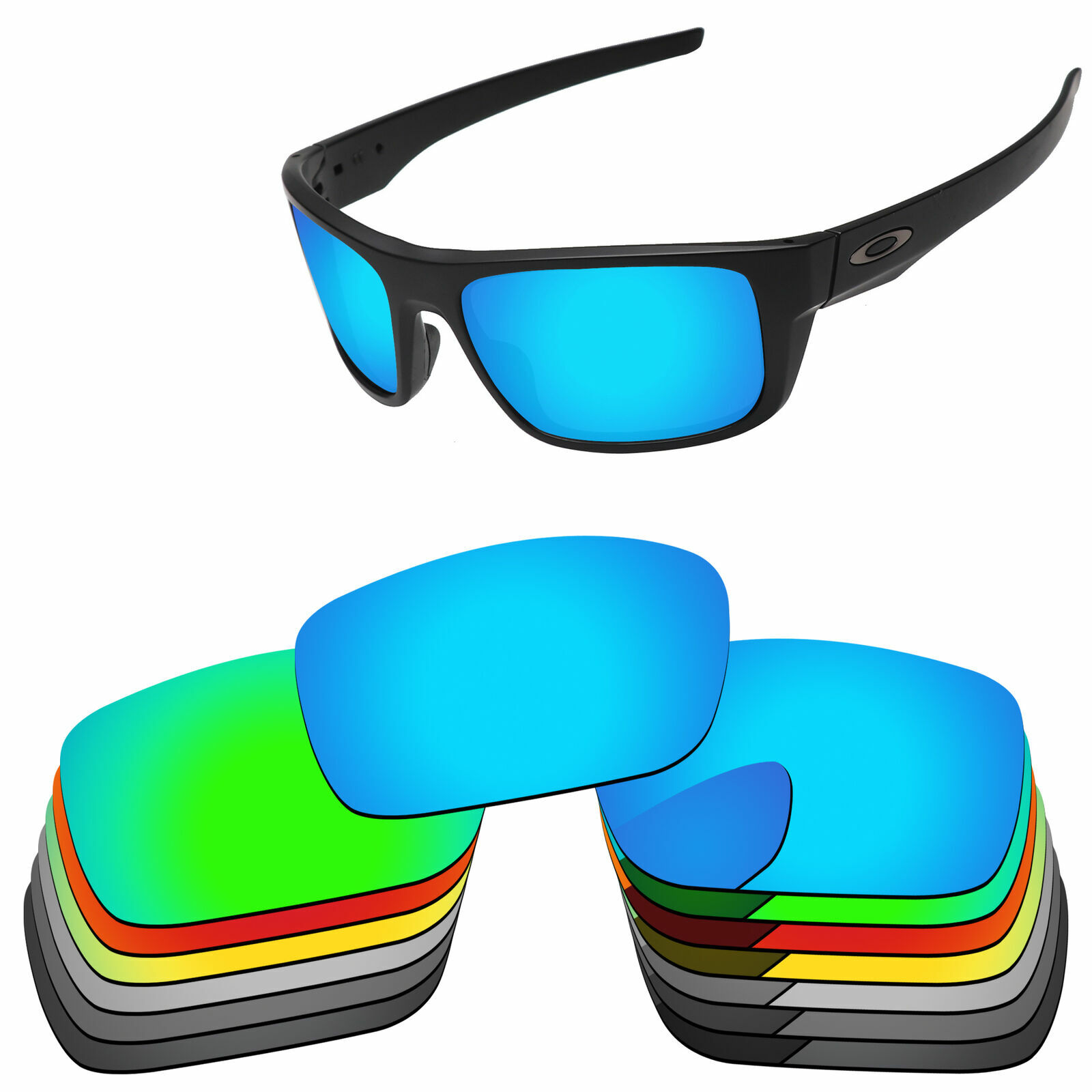 PapaViva Polarized Replacement Lenses For-Oakley Drop Point OO9367 Multi-Options