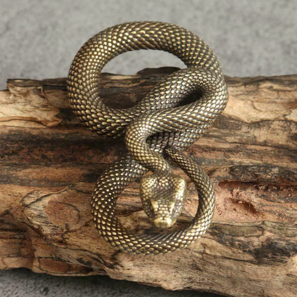 1/2/5Pcs Artistic Copper Snake Pendant Wallet Bag Car keychain Accessories