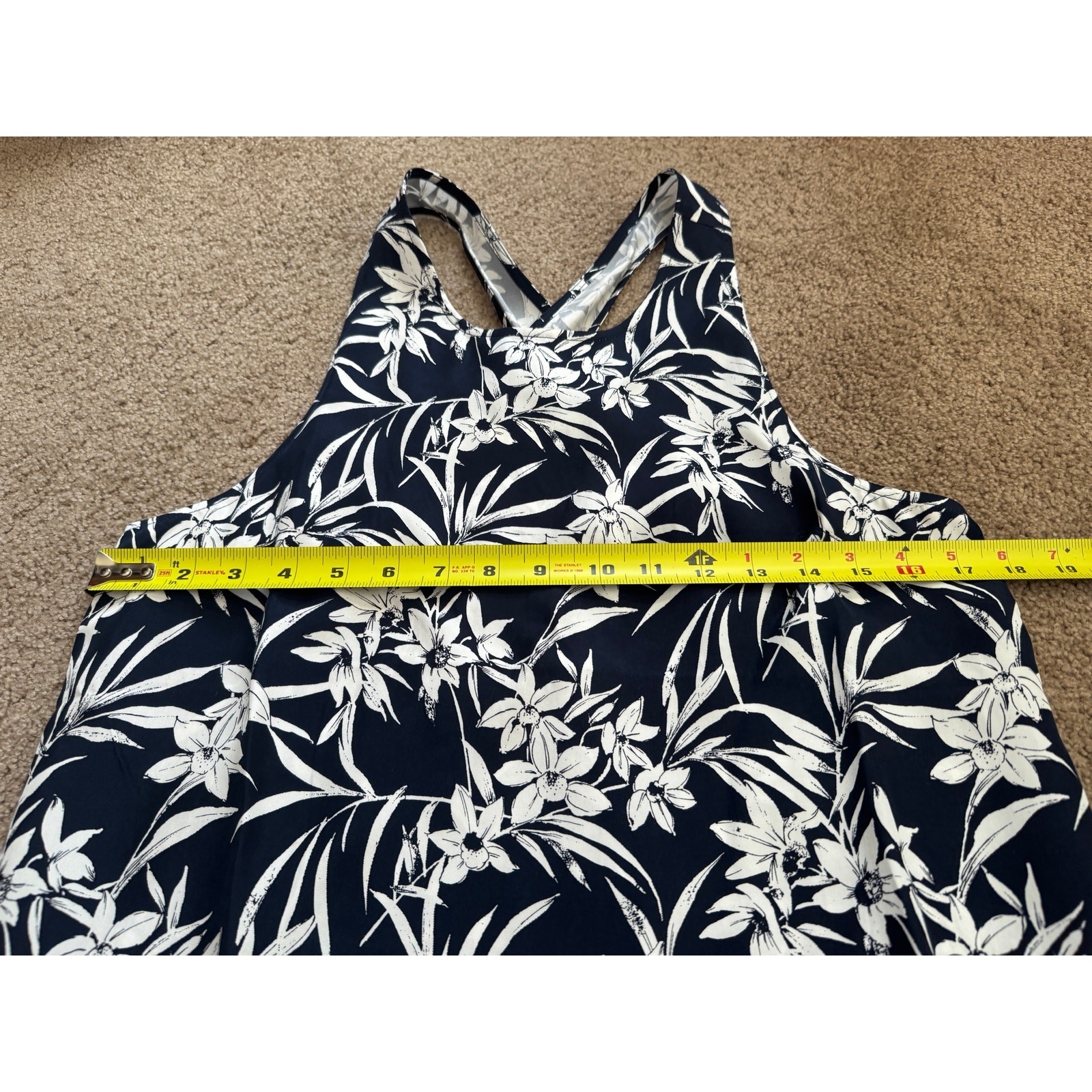 Madewell Floral Tank Top Tropical Vacation Cruise Beach Euro Summer Size 8