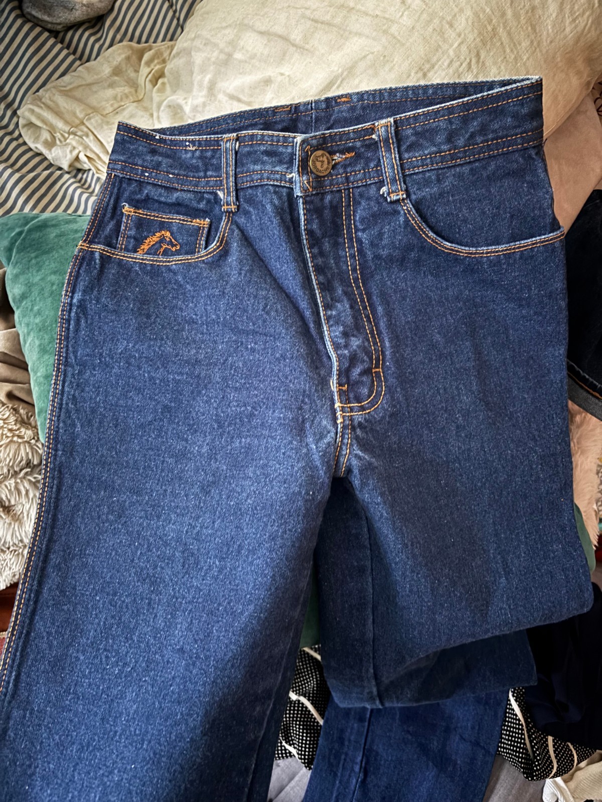 Vintage Jordache Jeans Horse Head Front Pleat Women’s Size 27 L