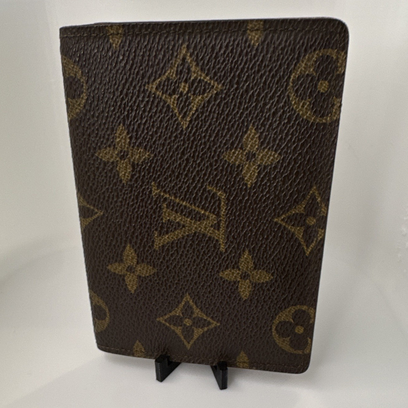 Louis Vuitton Monogram Brown Leather ID/Document Holder with ID Window