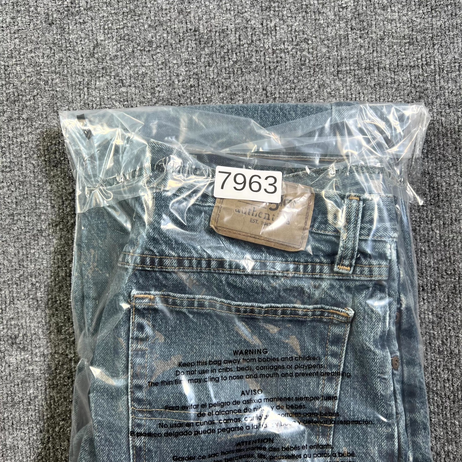 Wrangler Authentics Straight Jeans Men’s 32×30 Blue Cotton Denim Workwear Travel