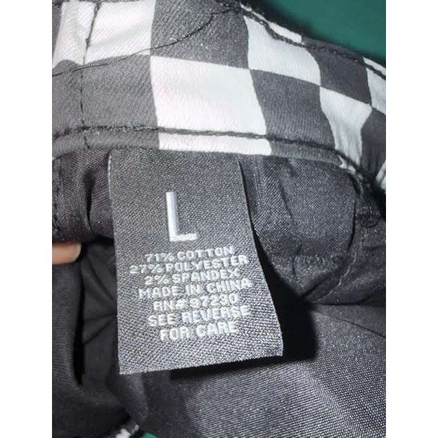Almost Famous Checkerboard Jogger Pants | Y2K Streetwear Moto Racer Black White