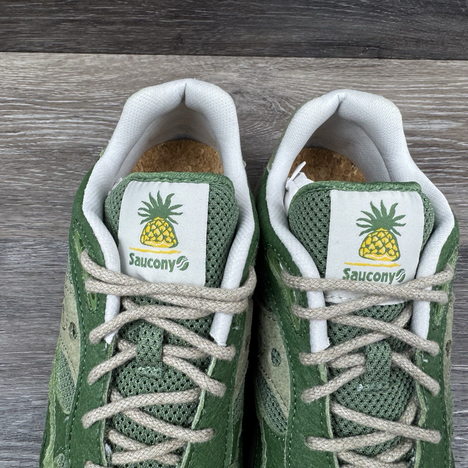 Saucony Shadow 6000 Shoes Men Size 8.5 Green RFG Artichoke pineapple Earth Pack