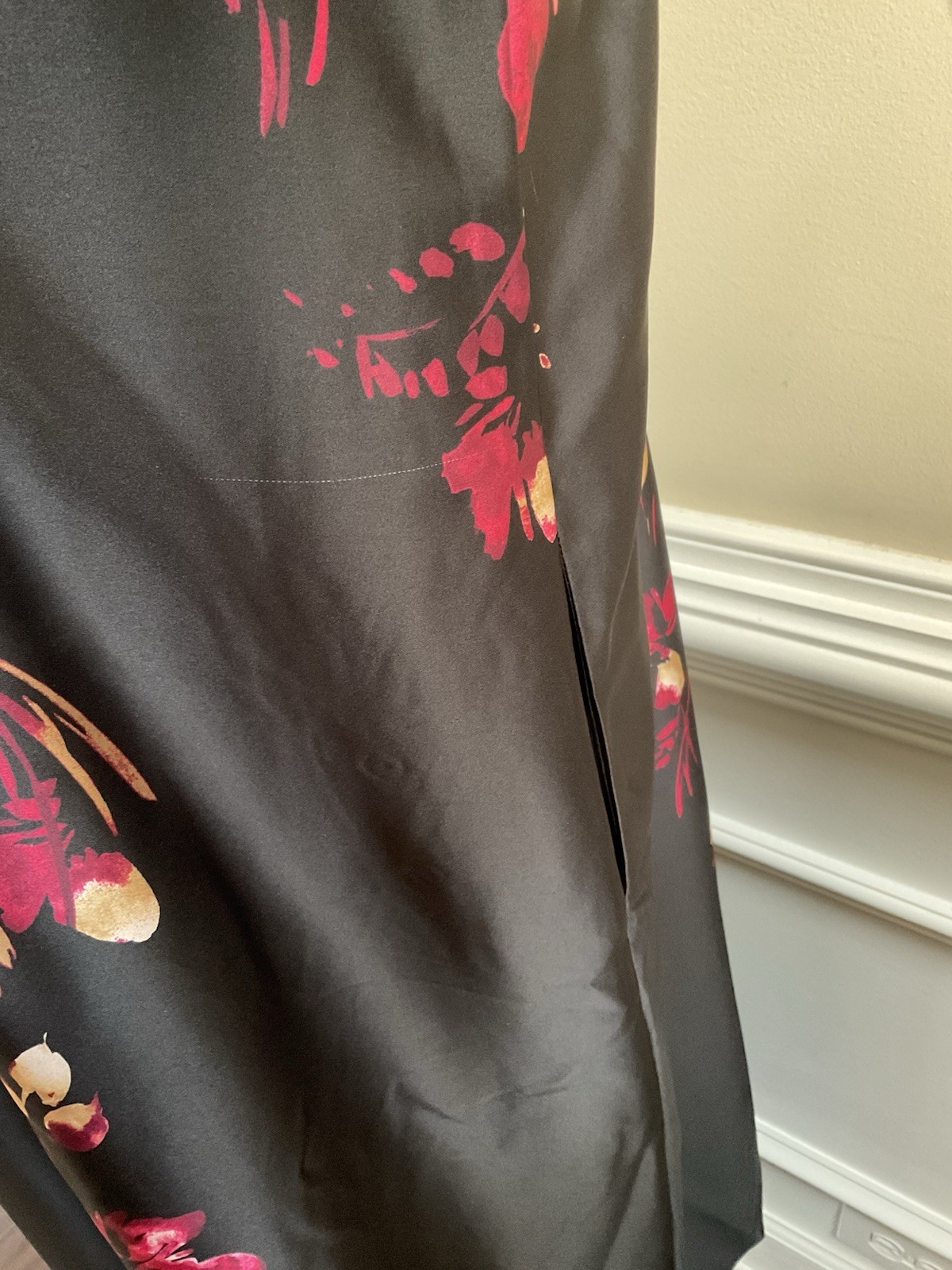 Chicos Plus Size Leaf Print Shirt Dress Long Sleeve Hidden Buttons Size 3.5/18