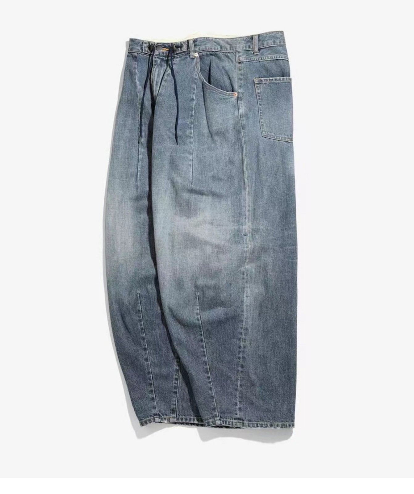 Needles 24SS Vintage Washed Denim Pants Relaxed Streetwear