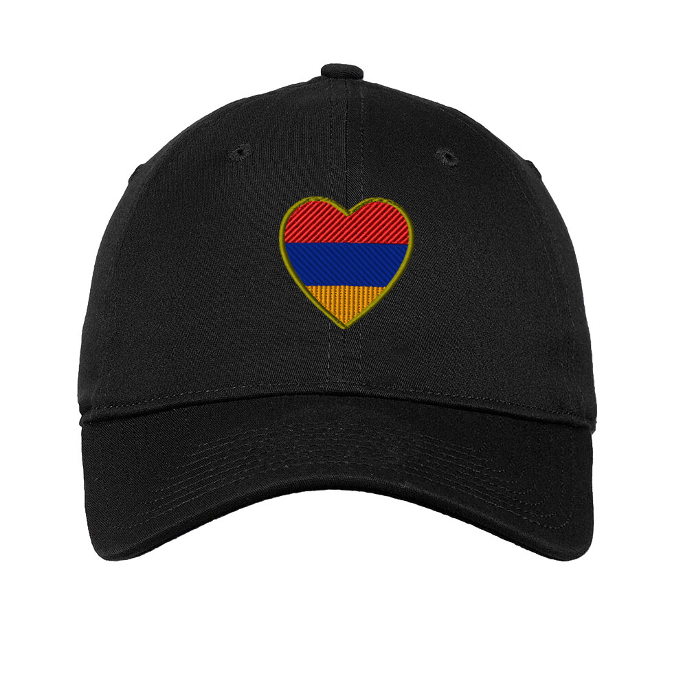 Soft Women Baseball Cap Heart Armenia Flag Embroidery Countries Dad Hats for Men