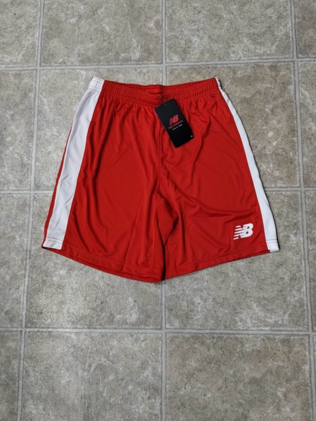New Balance Youth’s Tackle Shorts Red/White Size XL