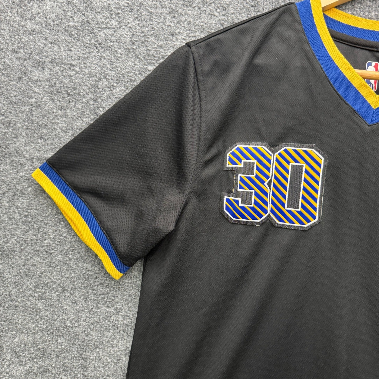 NBA Stephen Curry Golden State Warriors Jersey Shirt Mens Large Black Athletic