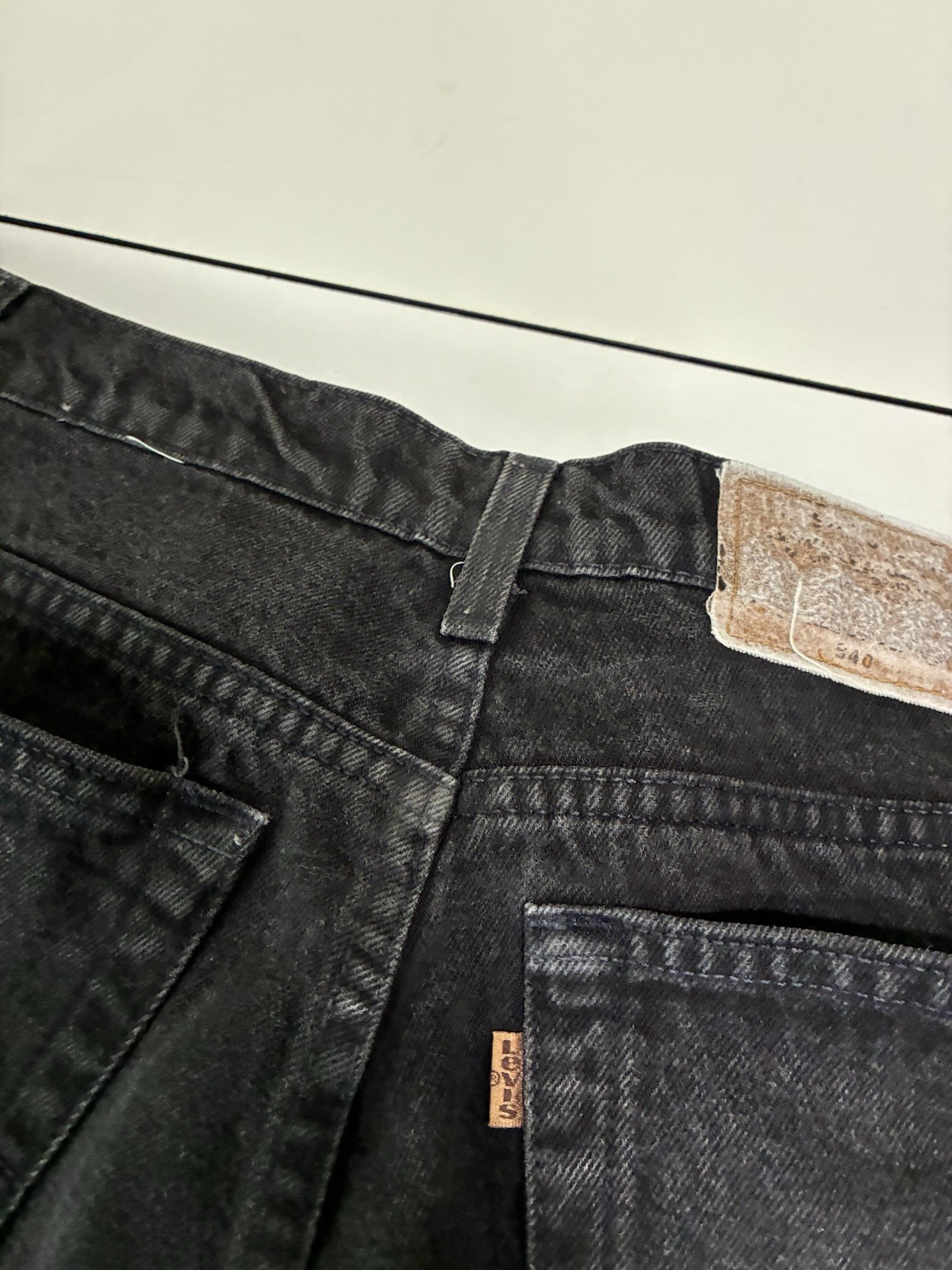 Levi’s 540 Jeans 38×30 Black Relaxed Fit Signature Series Denim Skater Baggy 90s