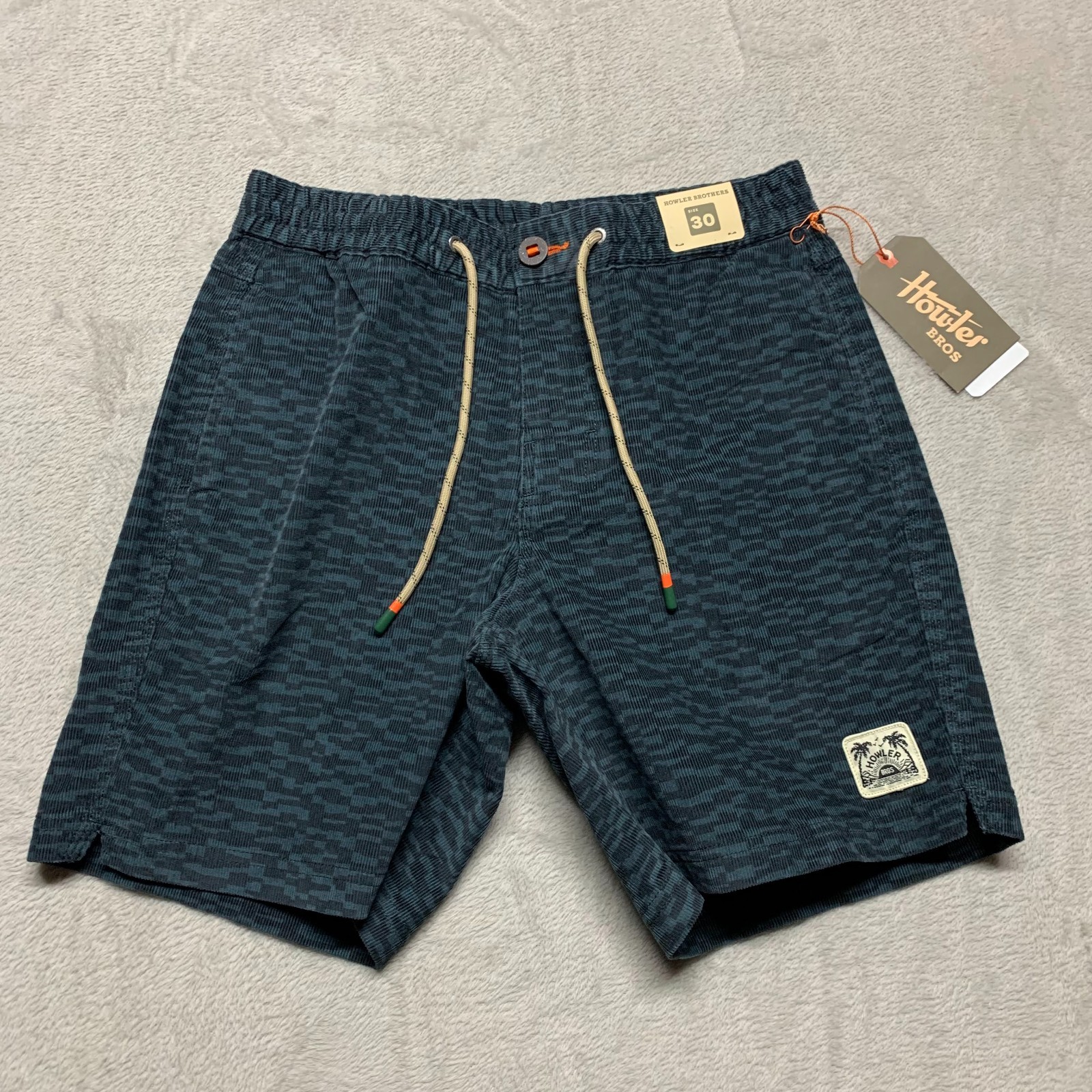 NWT Howler Bros Shorts Mens 30 Pressure Drop Cord Canyon Distortion 7.5 MSRP $75