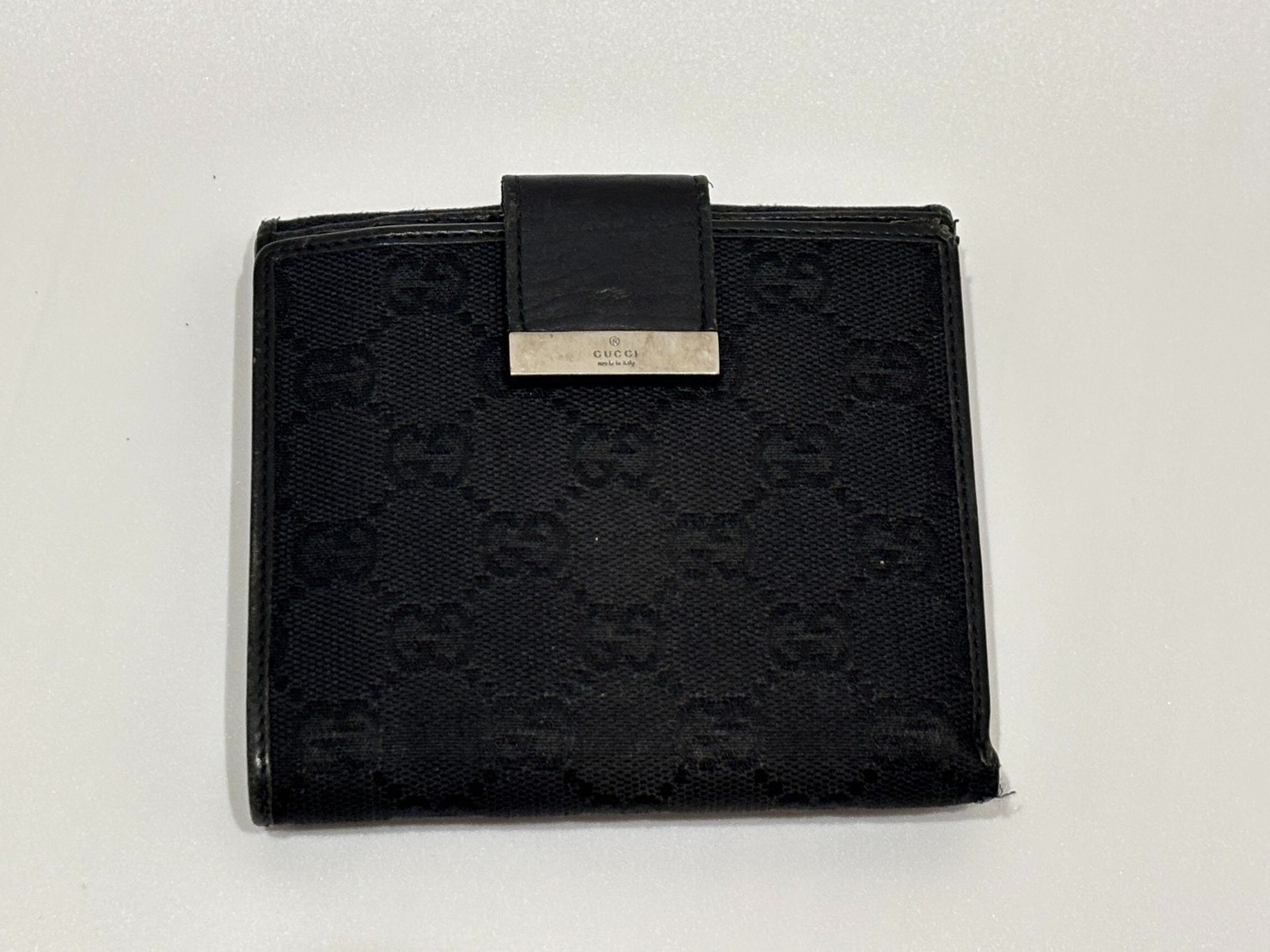 GUCCI gg canvas bifold wallet From Japan Authentic