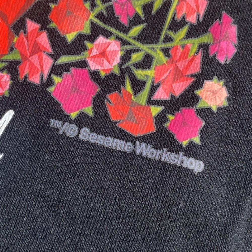 Champion Naturel Elmo Sesame Street Graphic T-Shirt Mens Medium Black Cotton