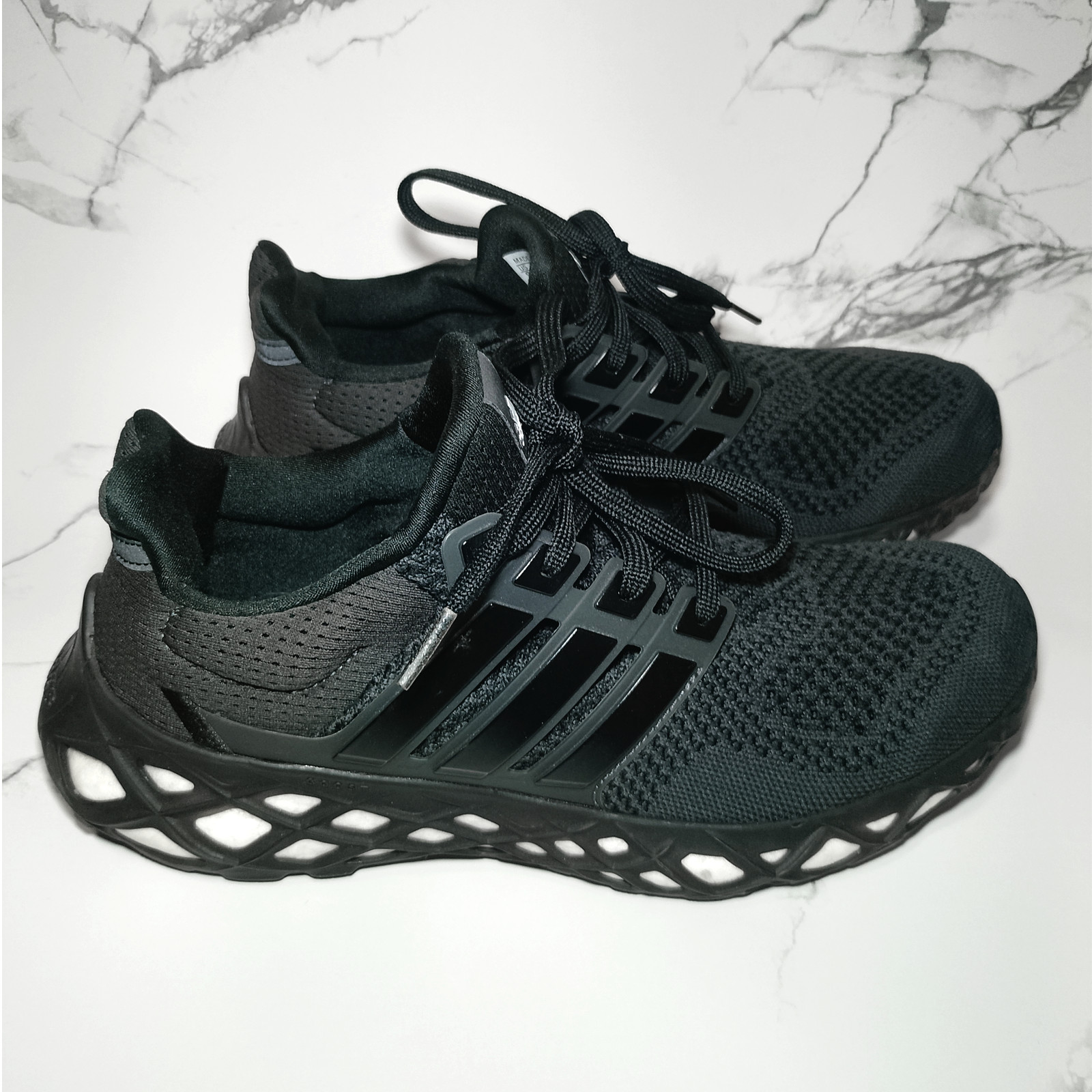 Adidas UltraBoost Web DNA GY4173 Triple Black Men’s Size 9 Running Shoes Boost