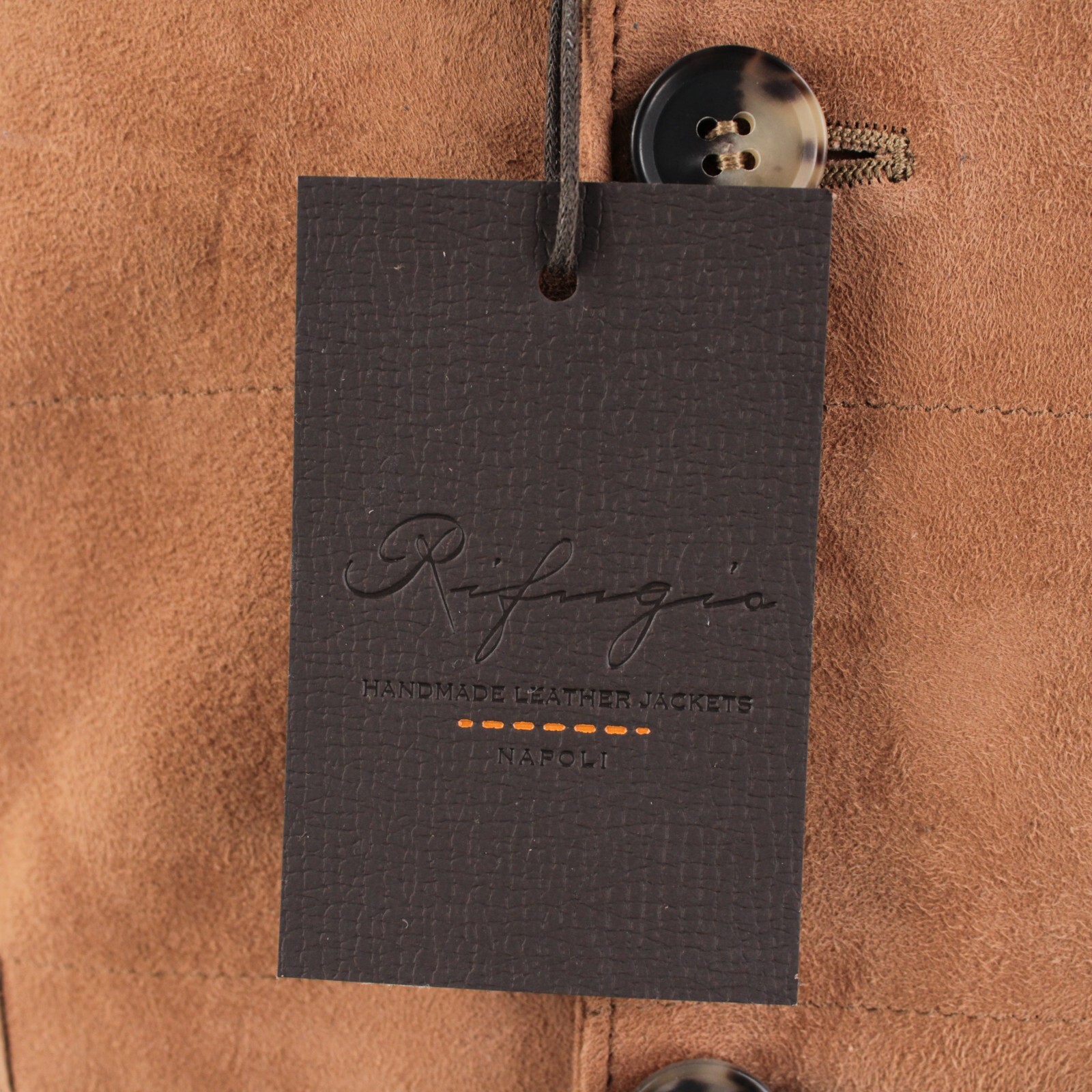 Rifugio NWD Vest / Bodywarmer Size 48 (Small US) In Light Brown Suede Handmade