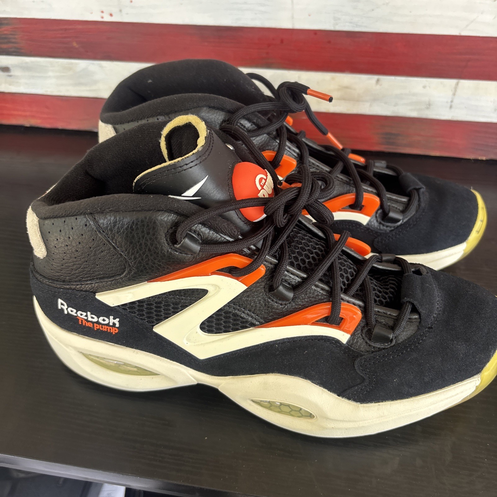 Reebok Question ‘Pump Omni Lite’ Basketball Sneakers H06496 Mens 11 ‘The Pump’