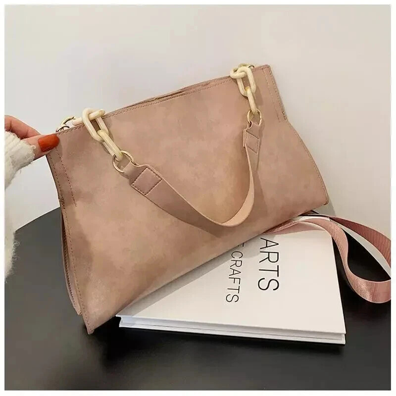 Women’s Large Capacity Soft Leather Shoulder Bag Crossbody Tote Handbag Purse