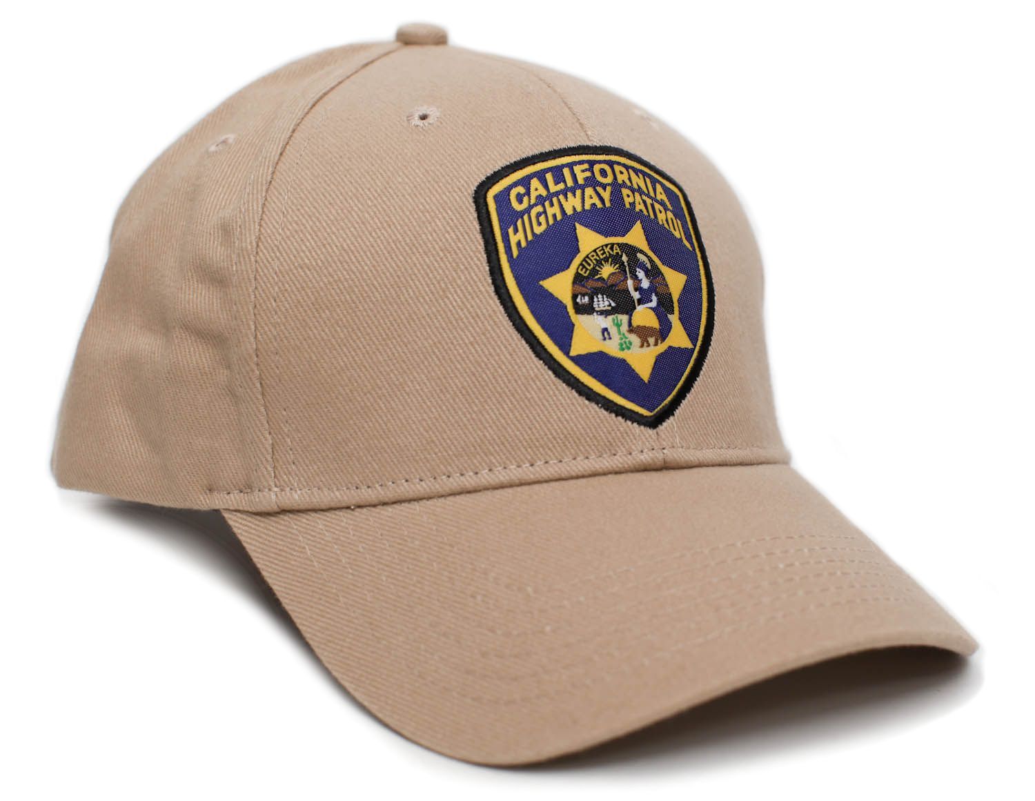 California Highway Patrol Eureka Badge CHP Hat Applique Adult Multi Colors Cap