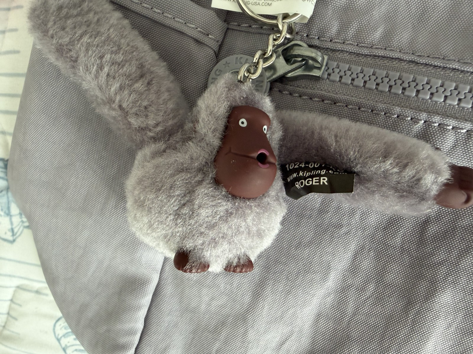 Kipling Alenya Crossbody Bag – DOVE GRAY – Nylon Everyday Travel Purse BRAND NEW