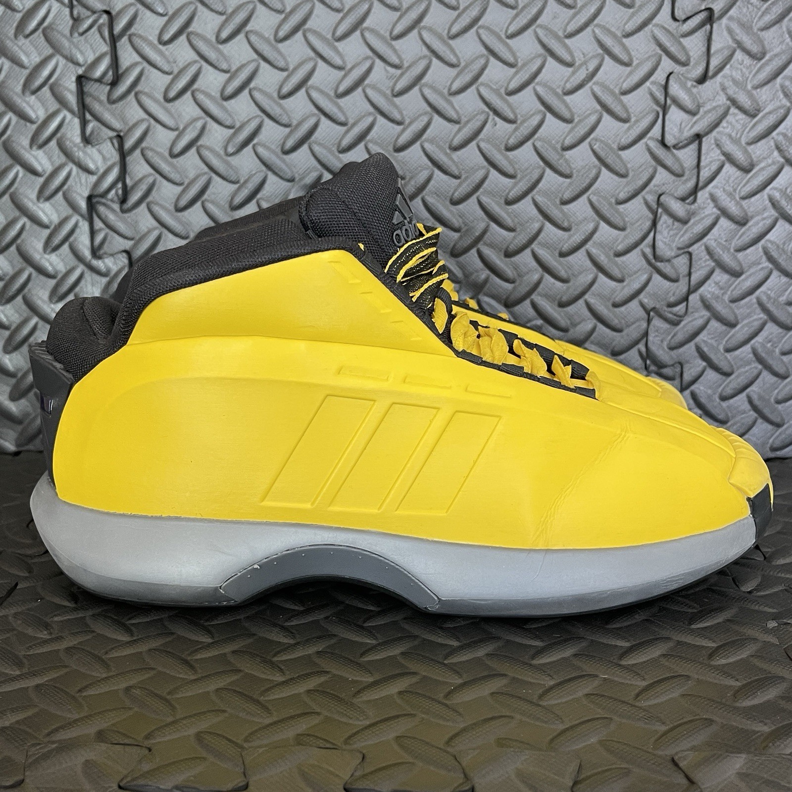 2 PAIR Lot of Adidas Crazy 1 Black & Yellow Kobe Bryant Retro Shoes Men’s Sz 8.5