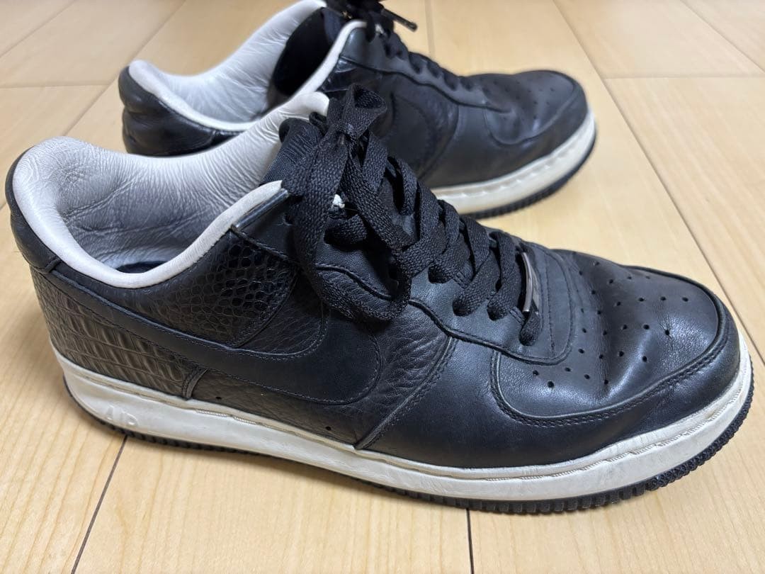 NIKE Air Force 1 Low Supreme 07 QK Black Limited Edition Men US 9 Rare Sneaker