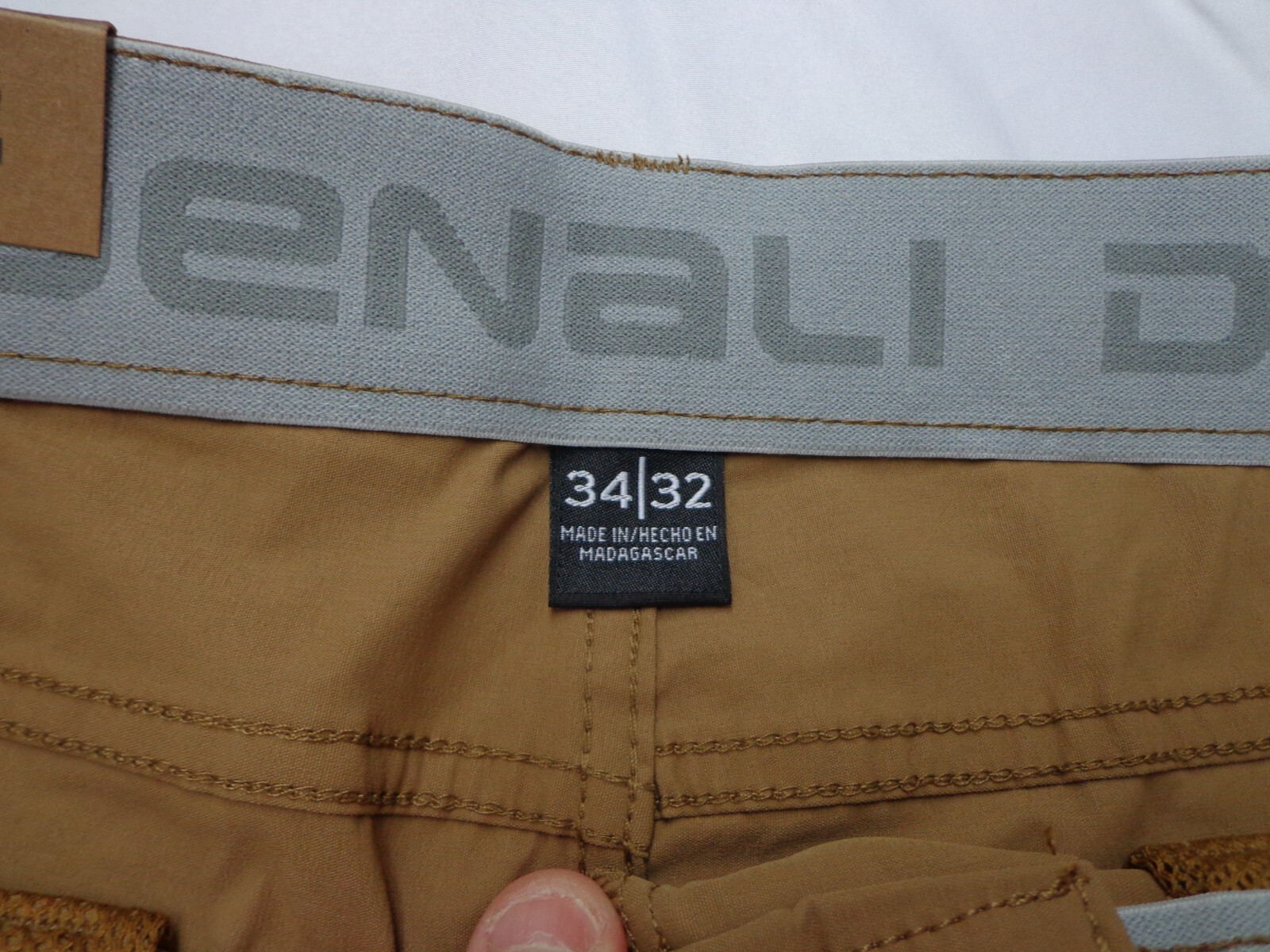 DENALI Moccasin Brown Tech Fabric Stretch Pants NWT 34/32 MSRP $54