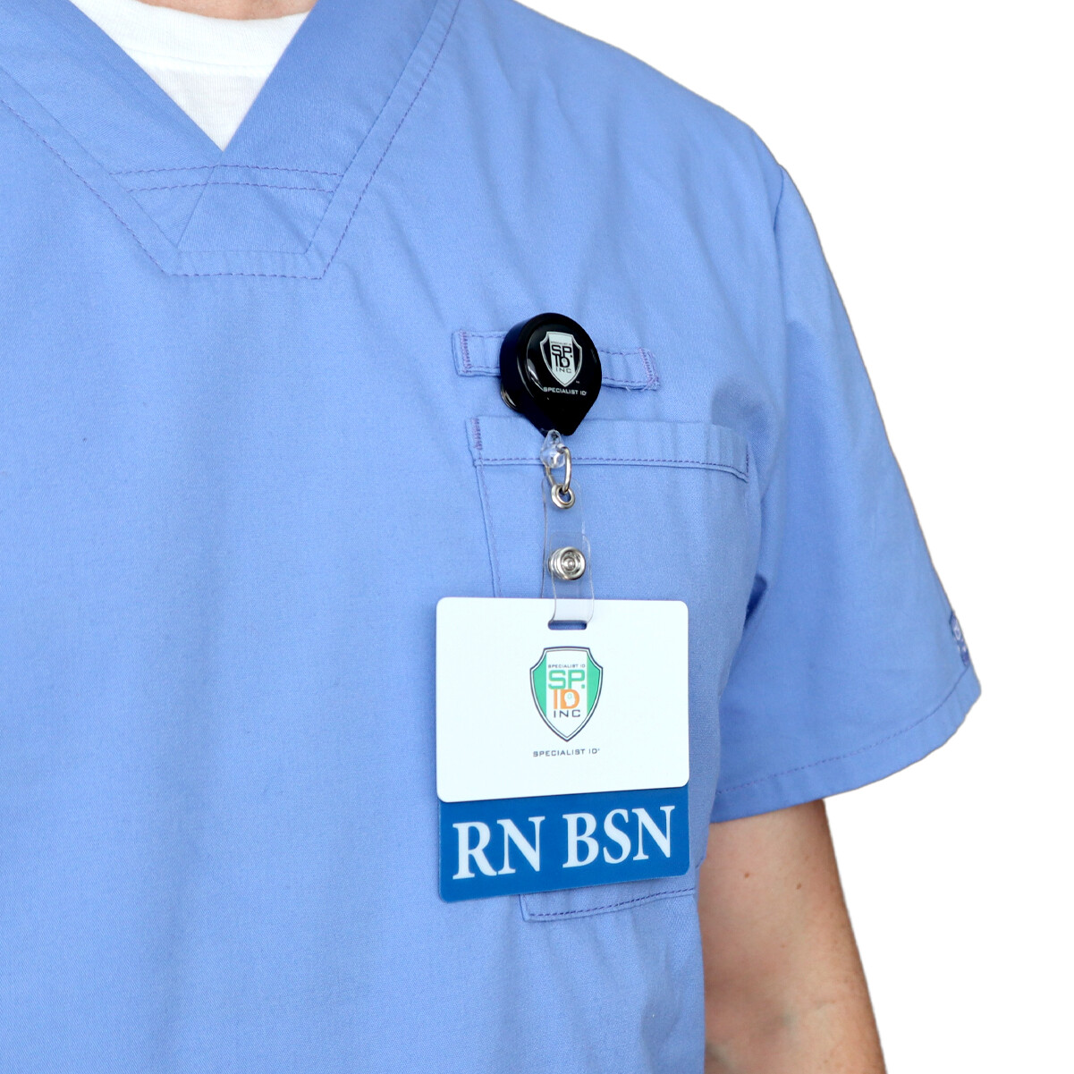 Clear RN Badge Buddy HORIZONTAL – Transparent Hospital & Nurse ID Backer Card