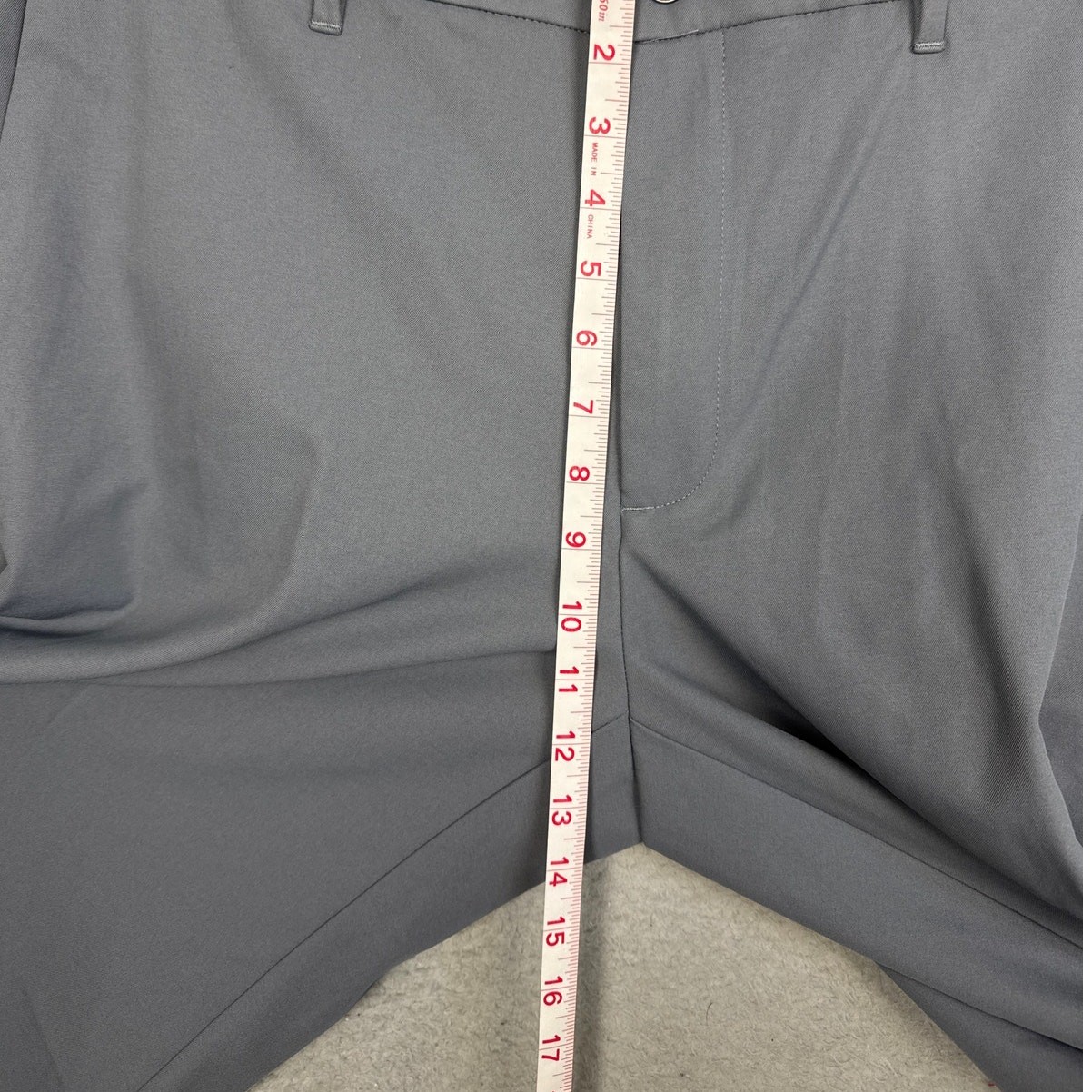 Original Penguin Flat Front Golf Pants Twill Performance Stretch Gray Athleisure