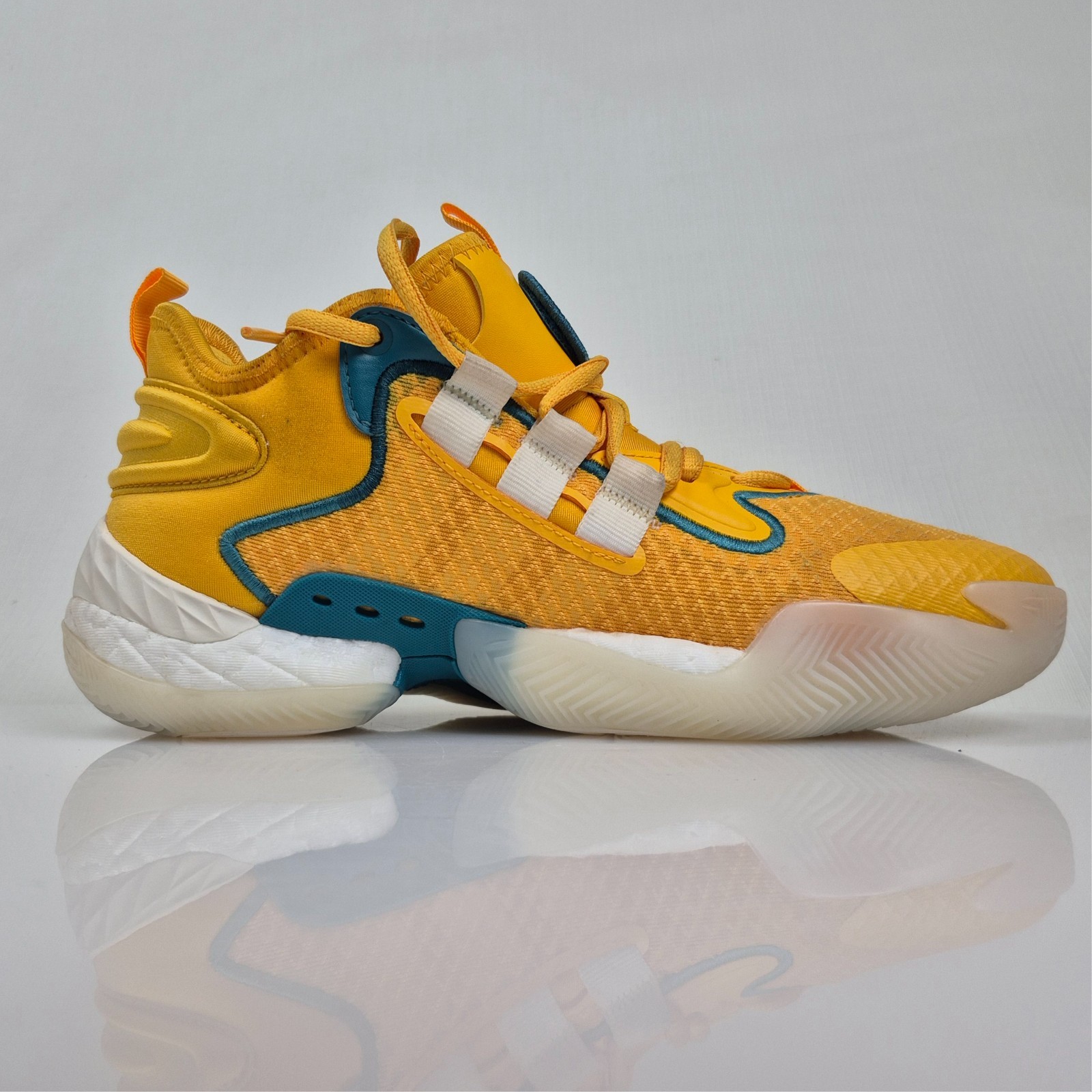 Adidas Byw Select Basketball Boost Sneaker Crew Yellow IF6673 MEN’S 5–WOMEN’S 6