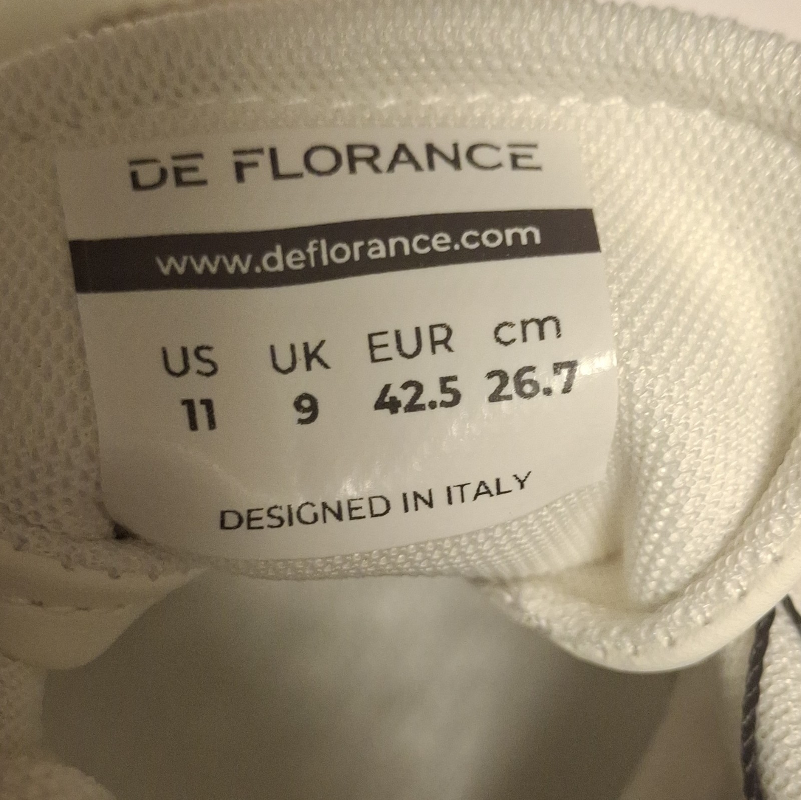 De Florance Colorblock White/Beige/Black Lace Up Low Top Men’s Sneaker
