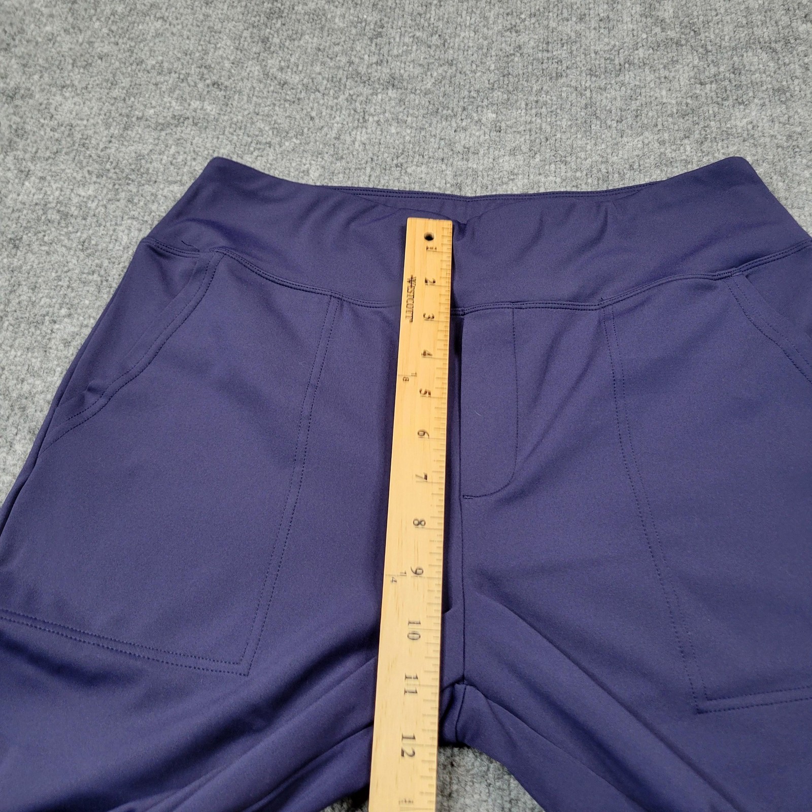 G4Free Pants Womens Large Blue Wide Leg Pull On Stretch Travel Lightweight Yoga