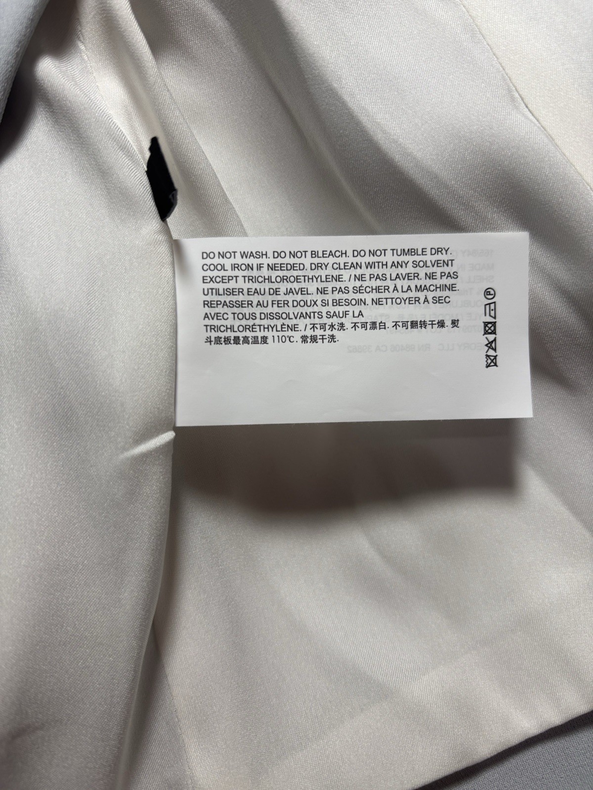 Theory Size 2 Staple Blazer B Pearl Blue Admiral Crepe Jacket Coat $495