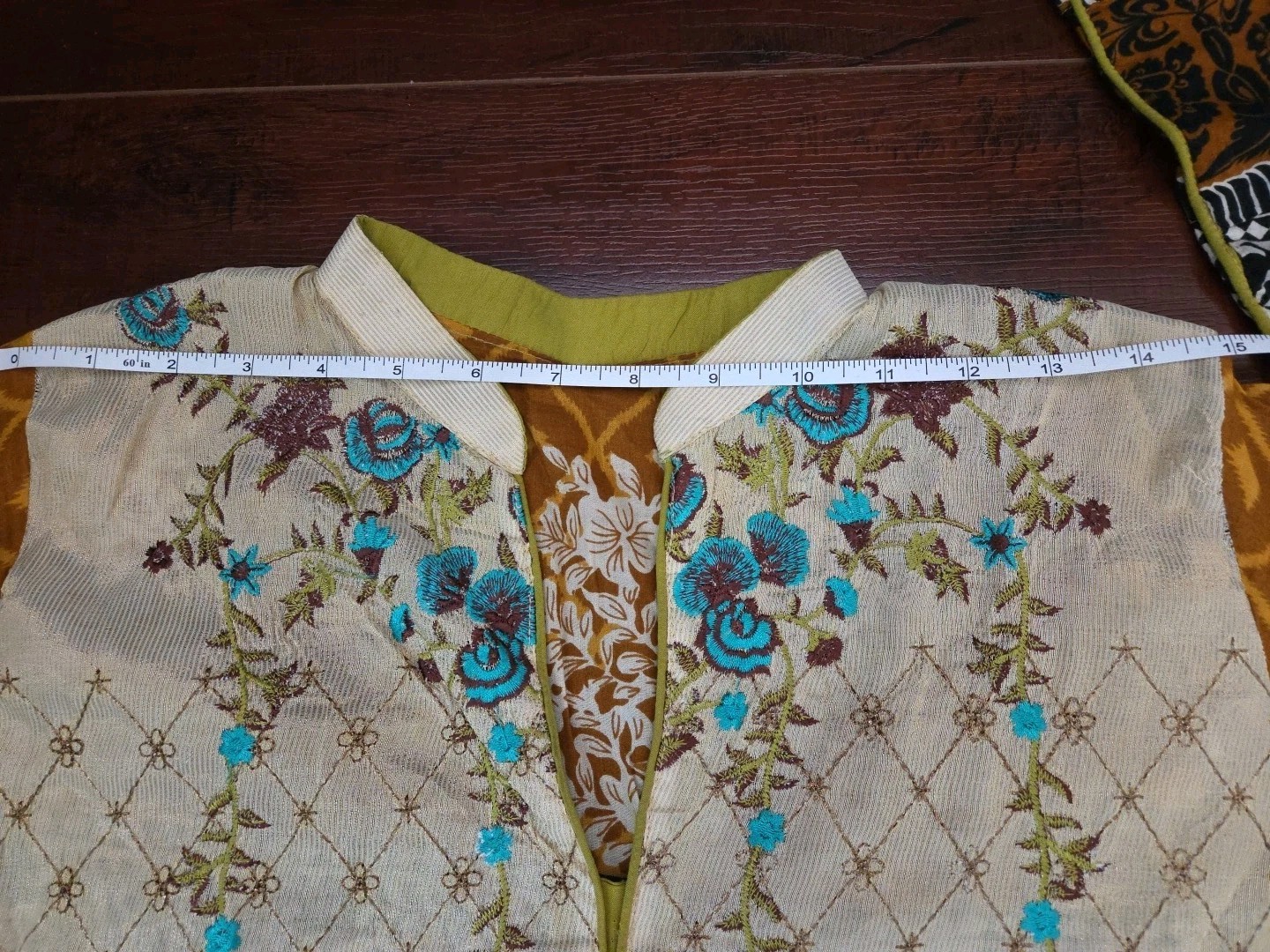 Womens Pakistani Indian 2 Shirts Embroidered Lawn Cotton Silk