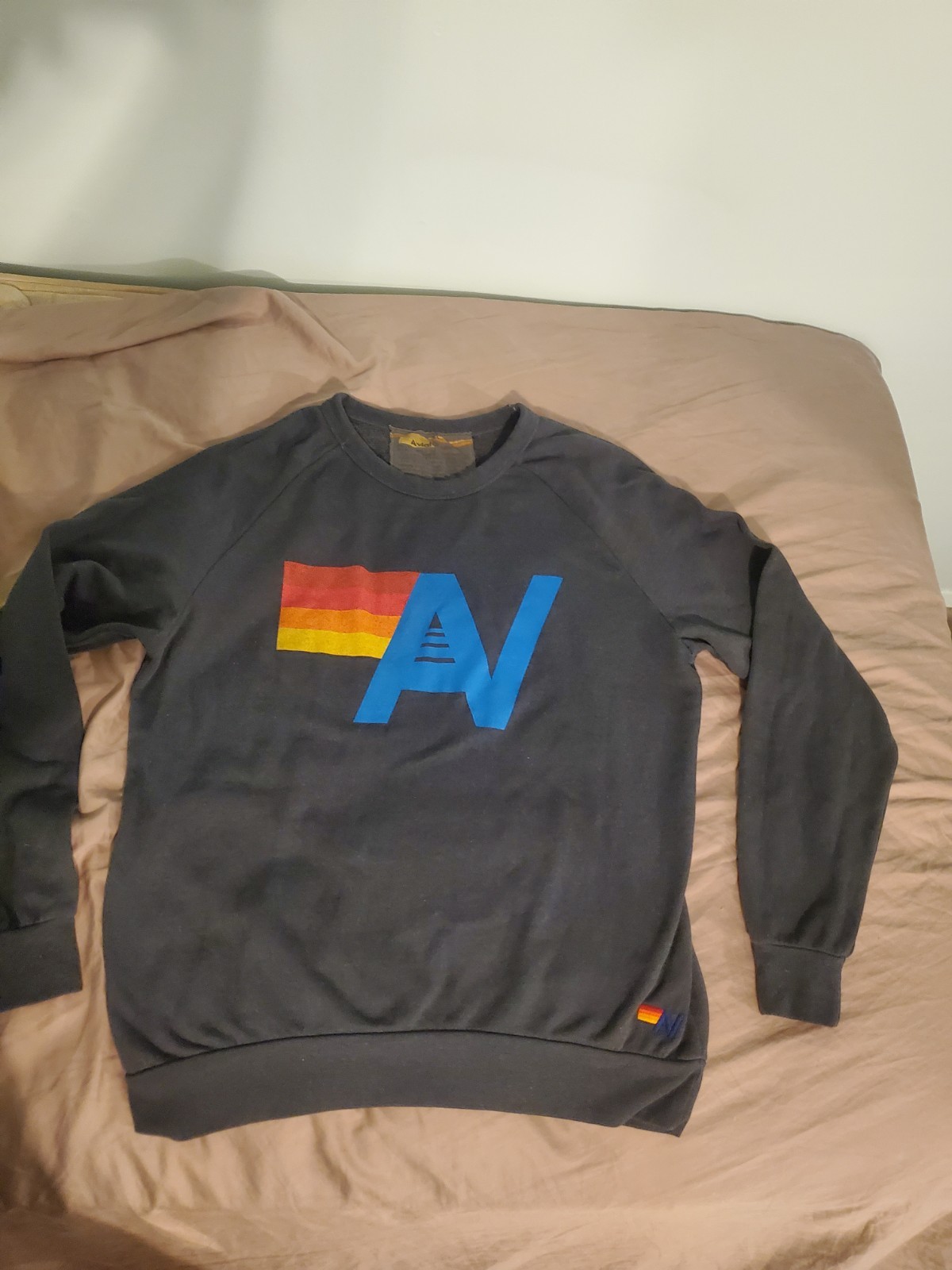 Aviator Nation Mens Xl Long Sleeve Gray Sweatshirt