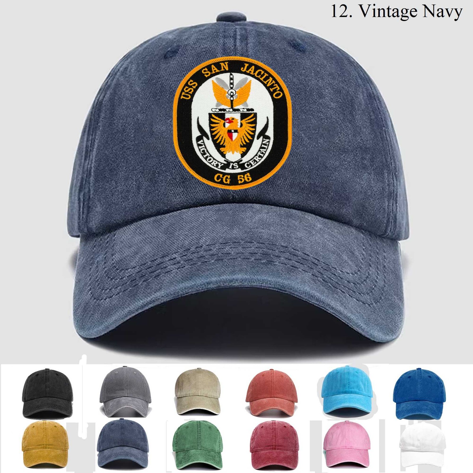 Customized Personalization Embroidered Hat Uss Northampton Cc-1 Ship,Trucker Hat