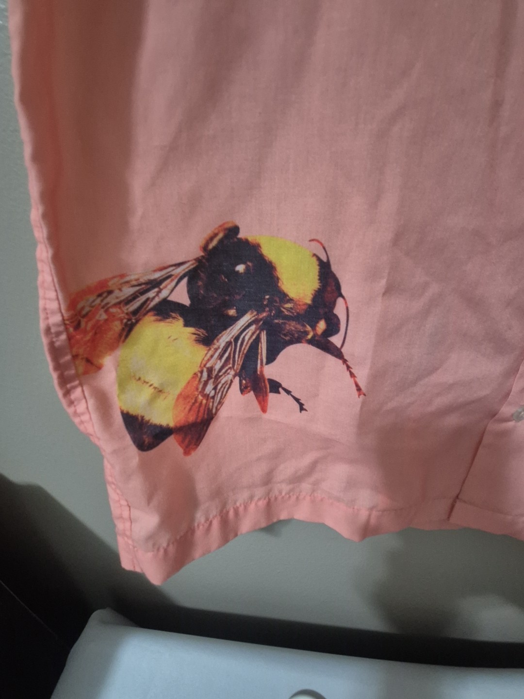 Golf Wang Bumble Bee Short Sleeve Button Up Shirt Tyler The Creator Mens Medium